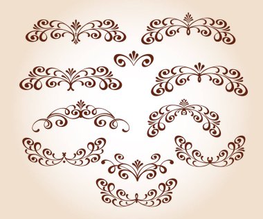 Tasarım elemanları. Vektör illüstrasyonu.