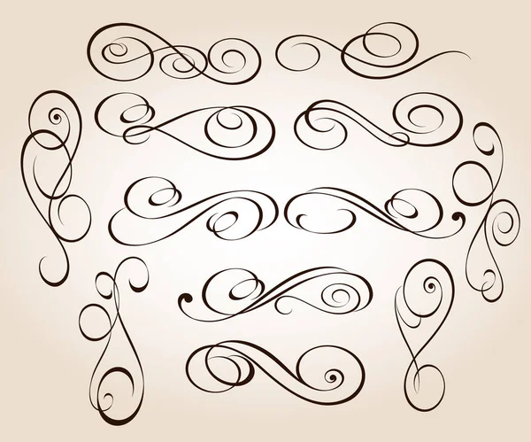 Elégants Éléments Design Illustration Vectorielle — Image vectorielle