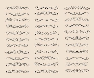 Metin sınırlayıcıları kümesi. Vektör Illustration.