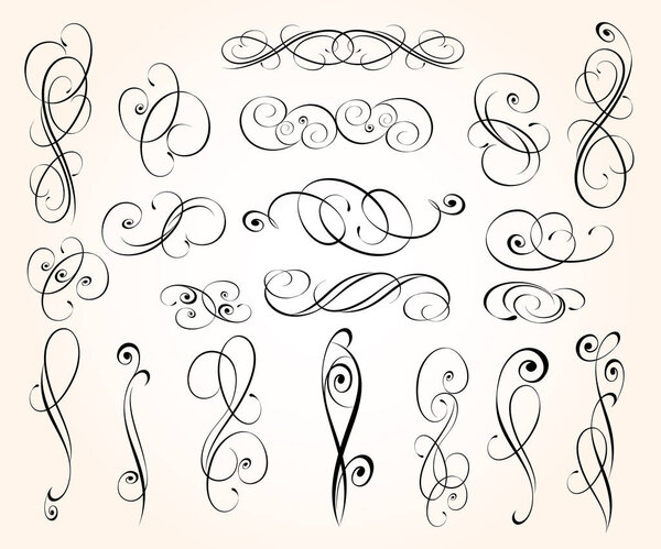 Элегантные элементы дизайна. Векторная иллюстрация
.