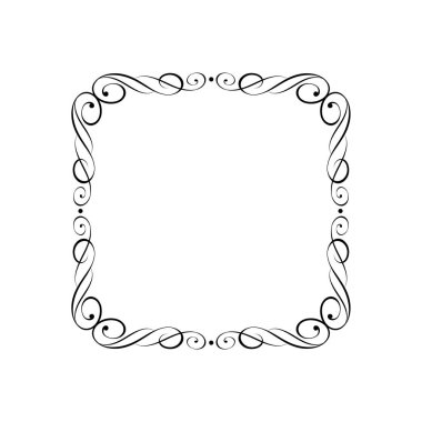 Vektör retro çerçeveler. Vektör çizim.