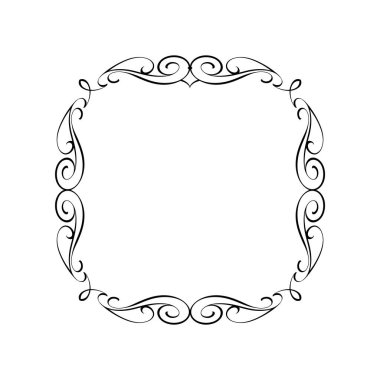 Vektör retro çerçeveler. Vektör çizim.