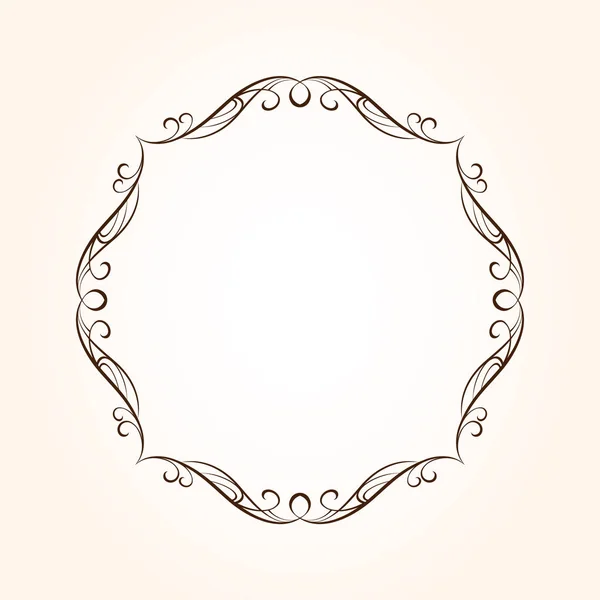 Frame Graceful Antique Vector Illustration — Stock Vector