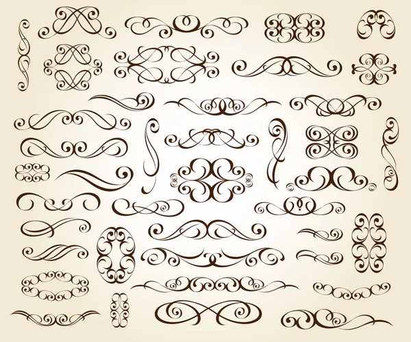 Zarif tasarım unsurları. Vektör çizim.