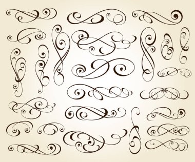 Projeleriniz için tasarım öğeleri ayarlayın. Vektör çizimi.