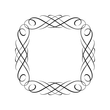 Vektör retro çerçeveler. Vektör çizim.