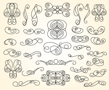 Projeleriniz için büyük bir tasarım öğesi kümesi.