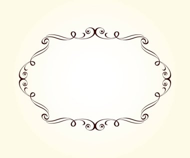 Vektör dekoratif retro çerçeve . Metin için yer.