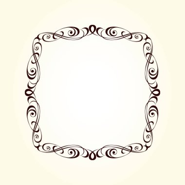 Vektör dekoratif retro çerçeve . Metin için yer.