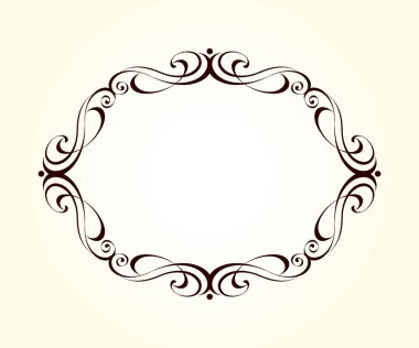 Vektör dekoratif retro çerçeve . Metin için yer.