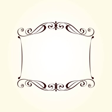 Vektör dekoratif retro çerçeve . Metin için yer.