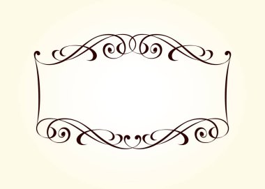 Vektör dekoratif retro çerçeve . Metin için yer.