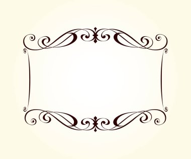 Vektör dekoratif retro çerçeve . Metin için yer.