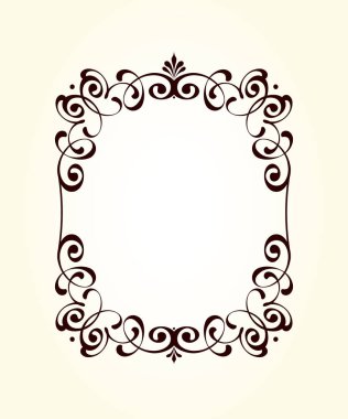 Vektör dekoratif retro çerçeve . Metin için yer.