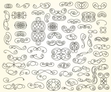 Projeleriniz için büyük bir tasarım öğesi kümesi.