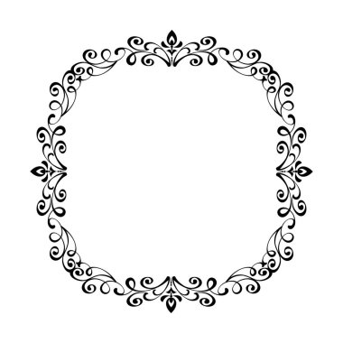Vektör dekoratif retro çerçeve . Metin için yer.