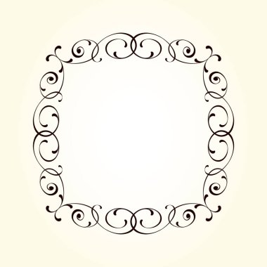 Vektör dekoratif retro çerçeve . Metin için yer.