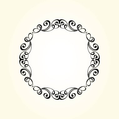 Vektör dekoratif retro çerçeve . Metin için yer.