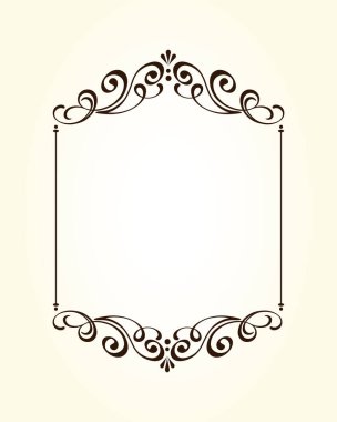 Vektör dekoratif retro çerçeve . Metin için yer.
