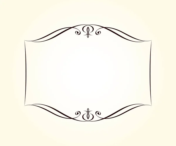 Elegant Horizontal Vector Frame Your Projects — Stock Vector