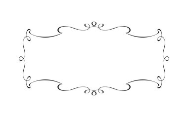 Projeleriniz için zarif vektör çerçevesi.