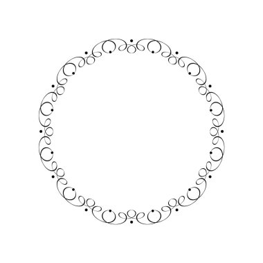 Projeleriniz için zarif vektör çerçevesi.