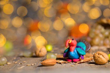 El yapımı Türkiye bulanık gece ışık Şükran zemin üzerine. Portre