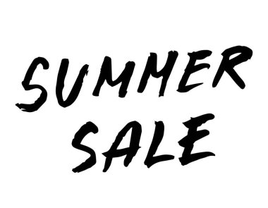 Yaz satışı tabelası. Vektör çizimi. İnternetten alışveriş.