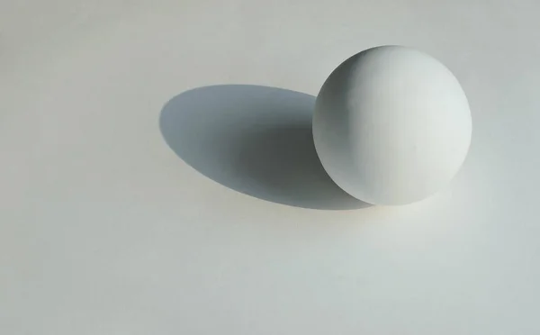 Die Geometrische Form Der Kugel Auf Weißem Hintergrund — Stockfoto