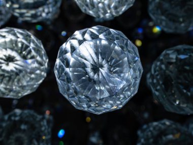 Soyut kristal elmas parlaklığında