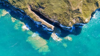 Yukarıdan Flamborough Kayalıkları