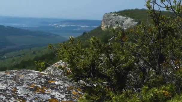 Blick Vom Hohen Berg Auf Die Siedlung Eine Wunderschöne Frühlingslandschaft — Stockvideo