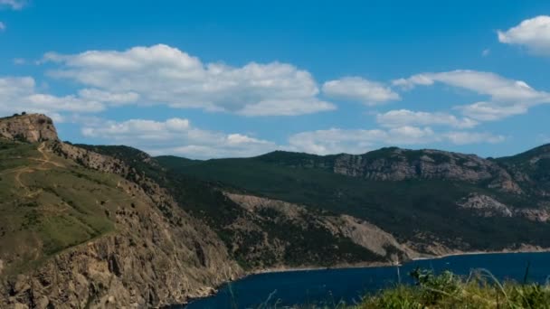 Vidéo Timelapse Photos Paysage Crimée Jour Été Les Nuages Déplacent — Video