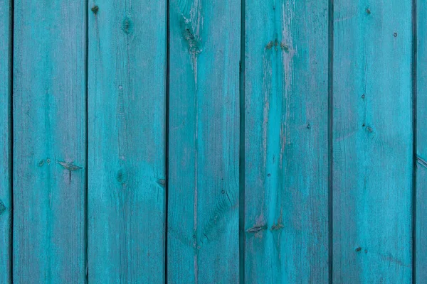 Ξύλινο Παλιό Vintage Φράχτη Βαμμένο Τυρκουάζ Χρώμα Αφηρημένο Φόντο Από — Φωτογραφία Αρχείου
