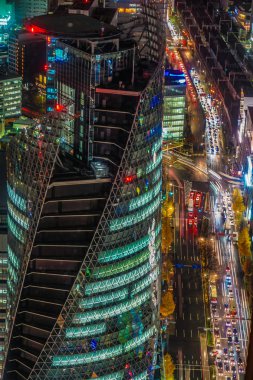 Nagoya gece görüşü (Gökyüzü Güvertesi 'nden)