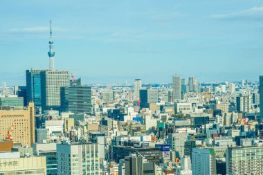 Tokyo Kulesi Gözlemevi 'nden Tokyo şehri manzarası