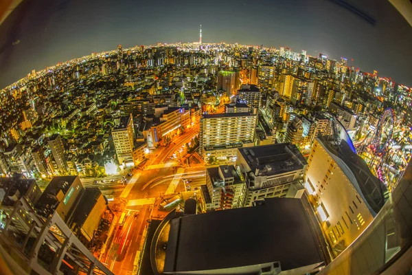Tokyo Night View Bunkyo Civic Center — Stock Photo, Image