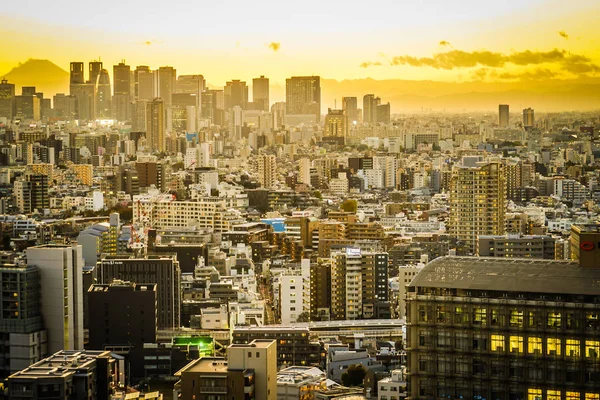 Puesta Sol Desde Centro Cívico Bunkyo —  Fotos de Stock