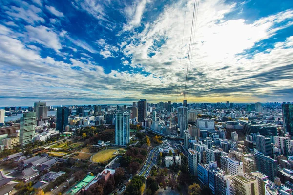 Tokio Paisaje Urbano Visto Desde Observatorio Torre Tokio —  Fotos de Stock