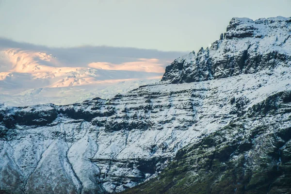 Islandia Fjallsarlon Jezioro Góra Śniegu — Zdjęcie stockowe