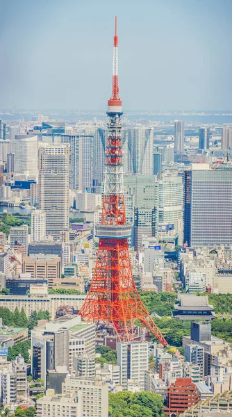 Tokyo Tower Och Stadslandskap — Stockfoto
