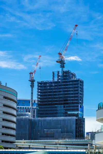 Paesaggio Urbano Bill Minato Mirai Costruzione — Foto Stock