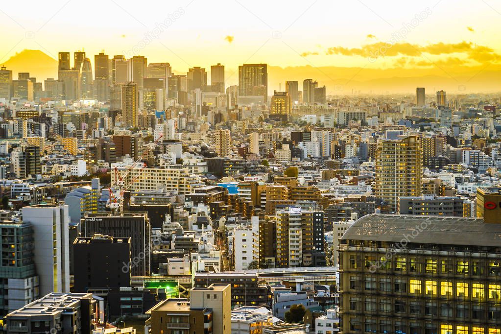 Sunset from the Bunkyo Civic Center