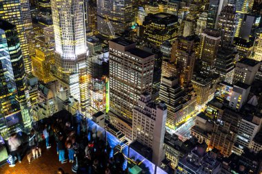 New York Manhattan gece manzarası