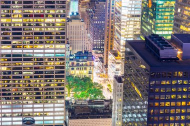 New York Manhattan gece manzarası