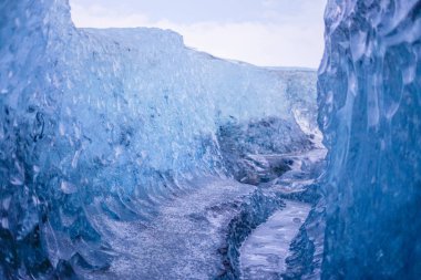 Cave of Iceland ice (Vatnajokull) clipart