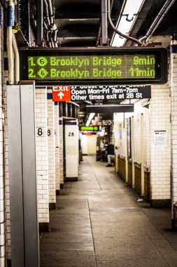 New York metro görüntüsü
