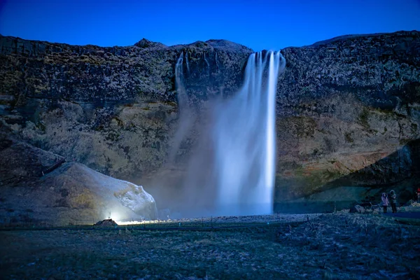 Seljalandsfoss Vízesés Izland — Stock Fotó