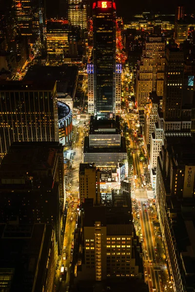 Vista Notturna Dall Empire State Building — Foto Stock