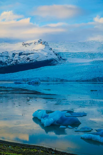 Jezioro Lodowcowe Islandia Fjallsarlon — Zdjęcie stockowe